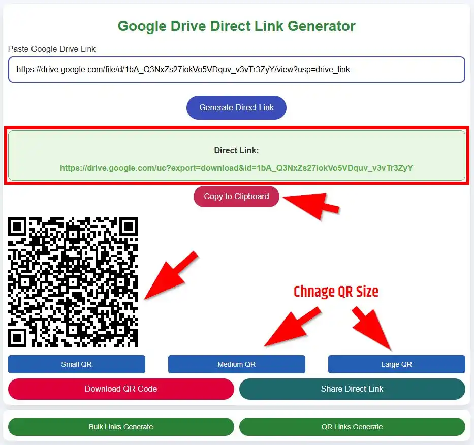 Google Drive Download Link to Generate